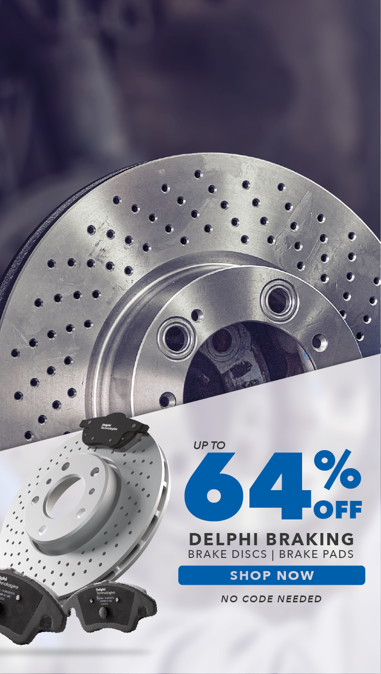 Save up to 67% on Delphi Brake Discs & Pads