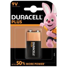Duracell Plus 9V Alkaline Batteries - 1 Pack