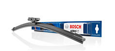 Bosch Wiper Blades with packaging on a white background.