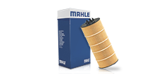 MAHLE Oil filter with packaging on a white background