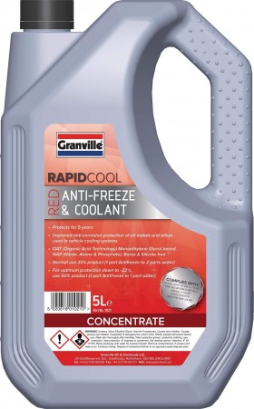 Granville 1021 Rapid Cool Red Antifreeze and Coolant