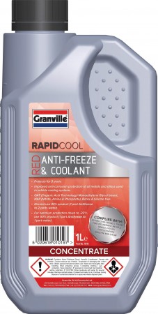 Granville Rapid Cool Red Antifreeze - 1 Ltr